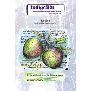 IndigoBlu Rubber Stamp A6 Apples