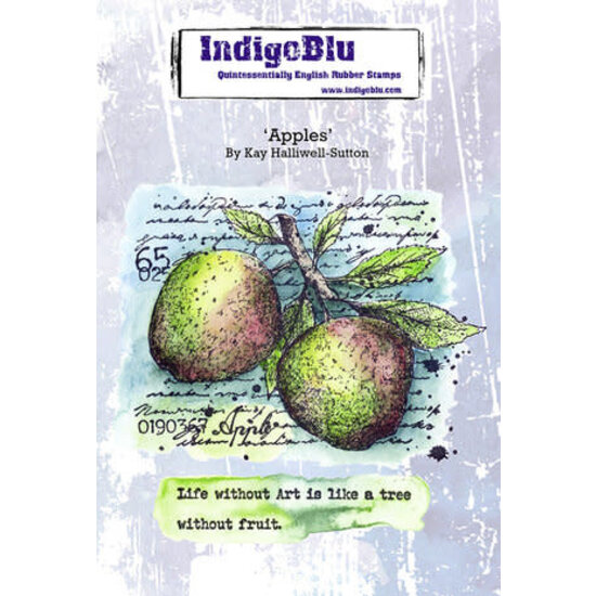 IndigoBlu IndigoBlu Rubber Stamp A6 Apples