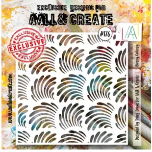 Aall & Create Stencil 15x15 Bloopy Galoopy #176