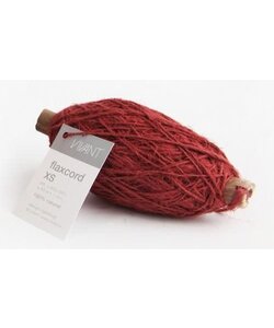 Vivant Flaxcord Touw XS 50m x 1mm 100% Natural Red