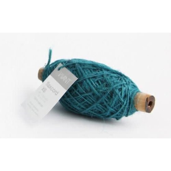 Vivant Vivant Flaxcord Touw XS 50m x 1mm 100% Natural Petrol