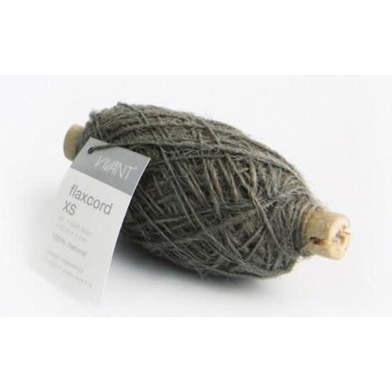 Vivant Vivant Flaxcord Touw XS 50m x 1mm 100% Natural Grijs