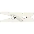 Creotime Wasknijpers hout 3,5 cm x 0.7 cm wit 20 st