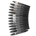 Winsor & Newton Winsor & Newton Promarker Brush Neutral Tones Set 12+1st.