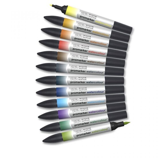 Winsor & Newton Winsor & Newton Promarker Watercolour Landscape Tones Set 12st.