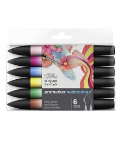 Winsor & Newton Promarker Watercolour Floral Tones Set 6st.