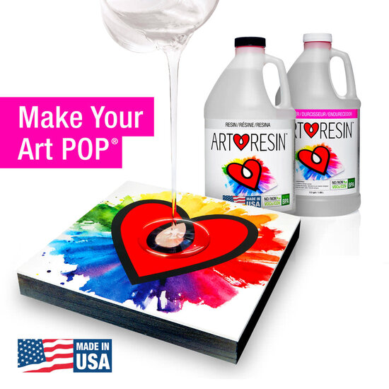 Art Resin Art Resin Epoxyhars 2 x 1.89L/ 0.5 gal ZB-blister 2flacon