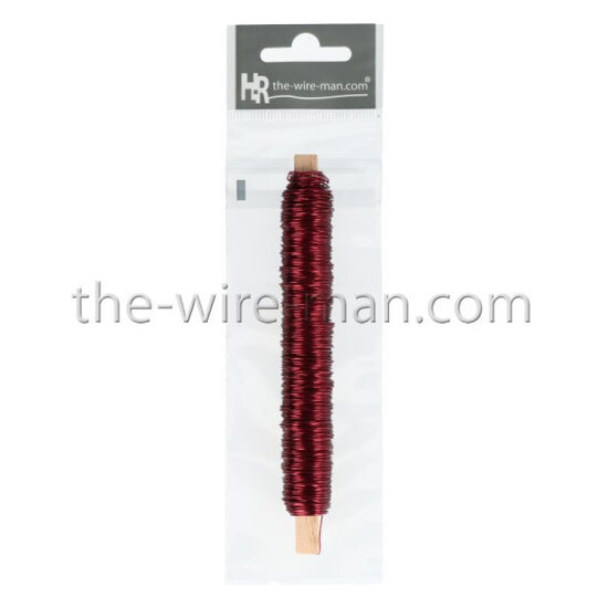 HR Wireman Decodraad metaal 0.50 mm. 25 m. Bordeaux