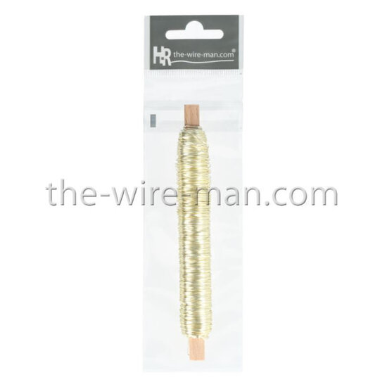 HR Wireman Decodraad metaal 0.50 mm. 25 m. Champagne