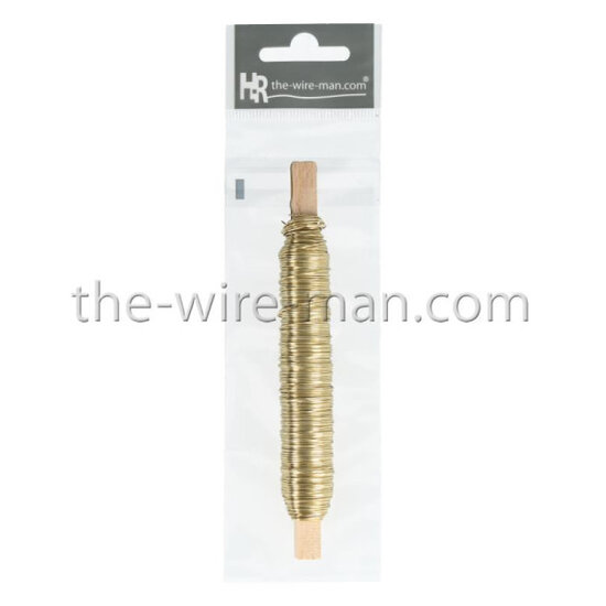 HR Wireman Decodraad metaal 0.50 mm. 25 m. Goud