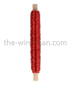 Decodraad metaal 0.50 mm. 25 m. Rood