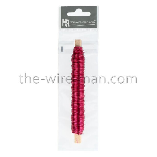 HR Wireman Decodraad metaal 0.50 mm. 25 m. Fuchsia