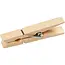 Creotime Wasknijpers Hout 4,8 cm x 0.6 cm 50 st