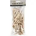 Creotime Wasknijpers Hout 4,8 cm x 0.6 cm 50 st