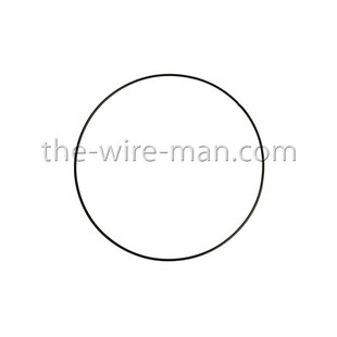 Spanring metaal Rond Zwart 25cm. 3,5mm. PER 1 STUK