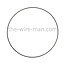 HR Wireman Spanring metaal Rond Zwart 35cm. 3,5mm. PER 1 STUK