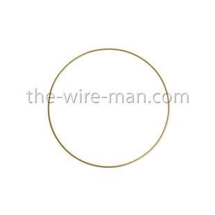 Spanring metaal Rond Goud 25cm. 3,5mm. PER 1 STUK