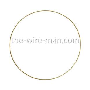 Spanring metaal Rond Goud 35cm. 3,5mm. PER 1 STUK