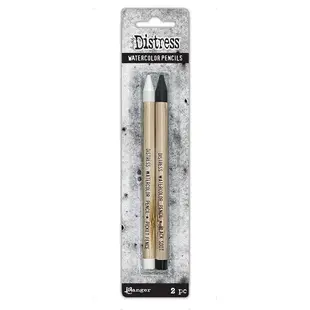 Tim Holtz Distress Watercolor Pencil Picketfence  & Black Soot 2pcs.