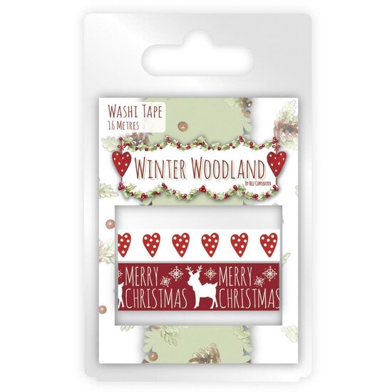 Rayher Washi tape set Winter Woodland 2x8 mtr.