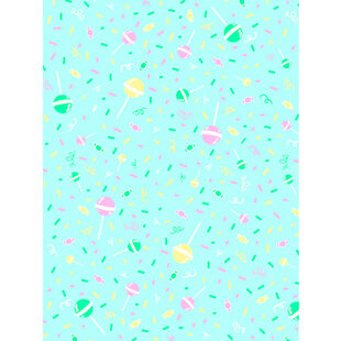 Vel Decopatch Papier Patroon Confetti Lolly Blauw/Roze/Groen/Gele