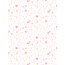 Decopatch Vel Decopatch Papier Textuur Patroon Bloemen Wit/Roze/Goud