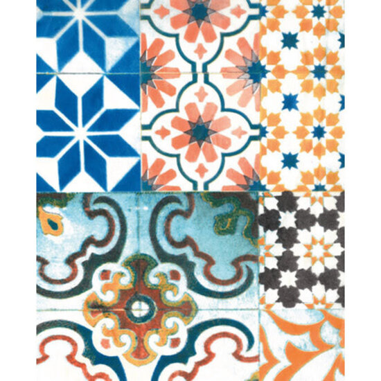 Decopatch Vel Decopatch Papier Patroon Tegels Meerkleurig