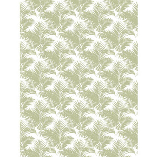 Decopatch Vel Decopatch Papier Textuur Patroon Bladeren Groen/Wit