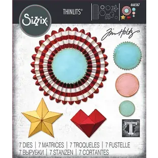Sizzix Thinlits Die Set Tim Holtz Vault Rosetten