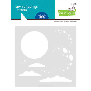 Lawn Fawn Stencil Nighttime Sky 6x6