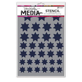 Ranger Dina Wakley MEdia Stencil Variegated Stars 6x9