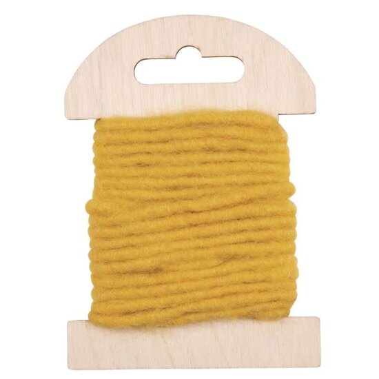 Rayher Rayher Wollen Koord met Jutekern 5mm Zonnegeel 3.5m