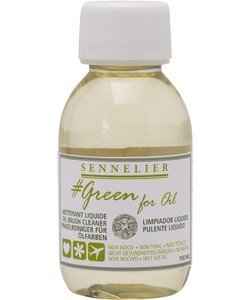 Sennelier vloeibare reiniger Green for Oil 100ml.