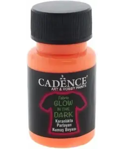 Cadence Textielverf Glow in the Dark 50ml Orange