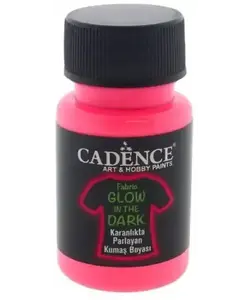 Cadence Textielverf Glow in the Dark 50ml Pink