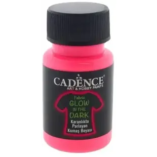 Cadence Textielverf Glow in the Dark 50ml Pink