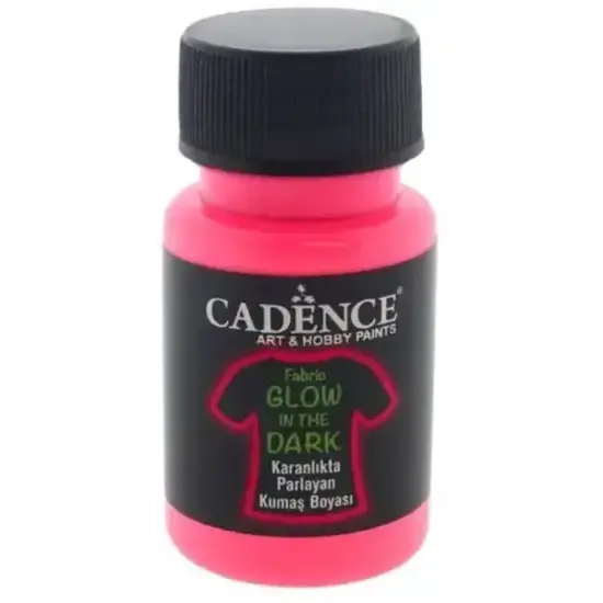 Cadence Cadence Textielverf Glow in the Dark 50ml Pink