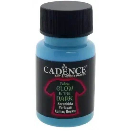 Cadence Cadence Textielverf Glow in the Dark 50ml Blue