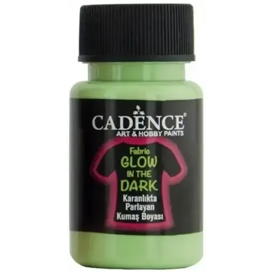 Cadence Cadence Textielverf Glow in the Dark 50ml Dark Green