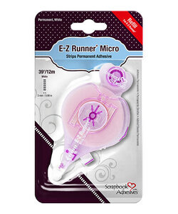E-Z Runner Micro Permanent White Refill 2mm 12m
