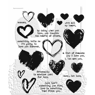 Tim Holtz Cling Stamp Love Notes