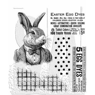 Tim Holtz Cling Stamp Mr Rabbit