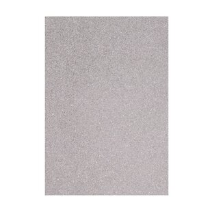 Foam vel glitter 2mm 22x30cm Zilver