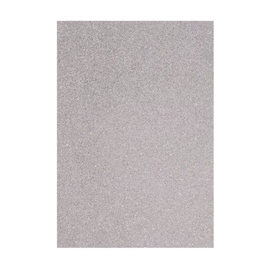 Vaessen Creative Foam vel glitter 2mm 22x30cm Zilver