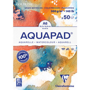 Goldline Blok Aquapad 300g Korrel A6 50 Vel