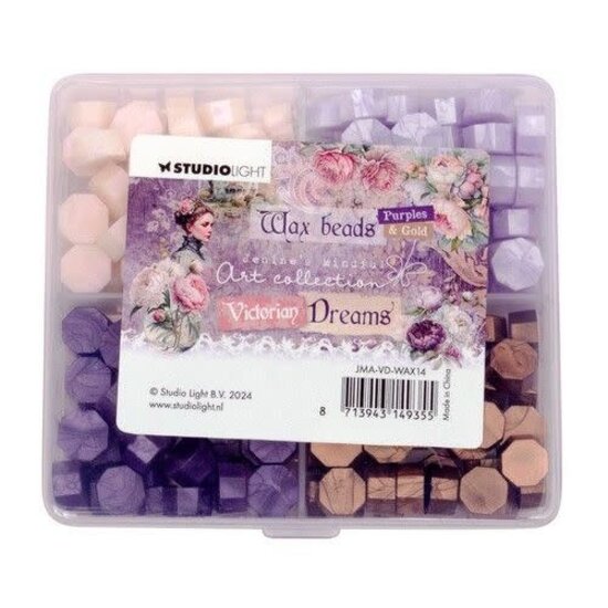 Studio Light Studio Light Wax Beads 4 Colors Purple Nr. 14