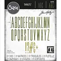 Tim Holtz Sizzix Thinlits Die Set Tim Holtz Alphanumeric Stretch upper 31 Dies