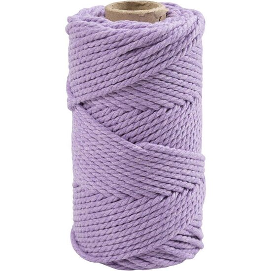 Creotime Macramé Koord  4mm 55m 330g Paars