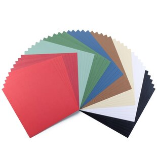 Florence Cardstock Linnen Pack Kerst 12x12'' 250g