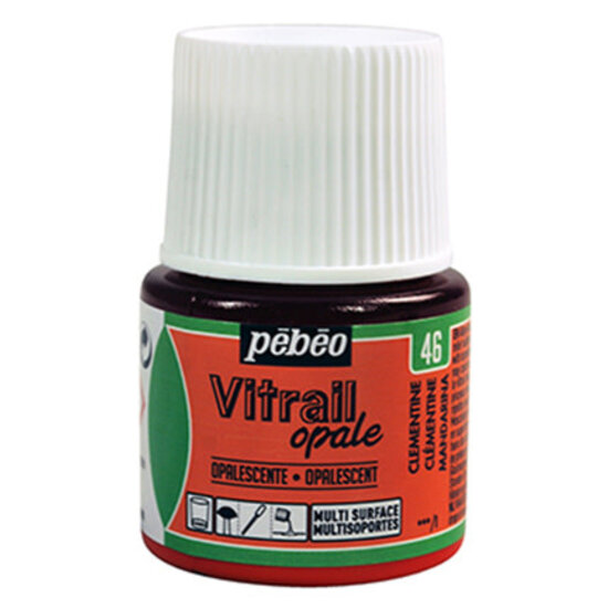 Pebeo Pebeo Vitrail Glasverf Opale 45ml Clementine nr. 46